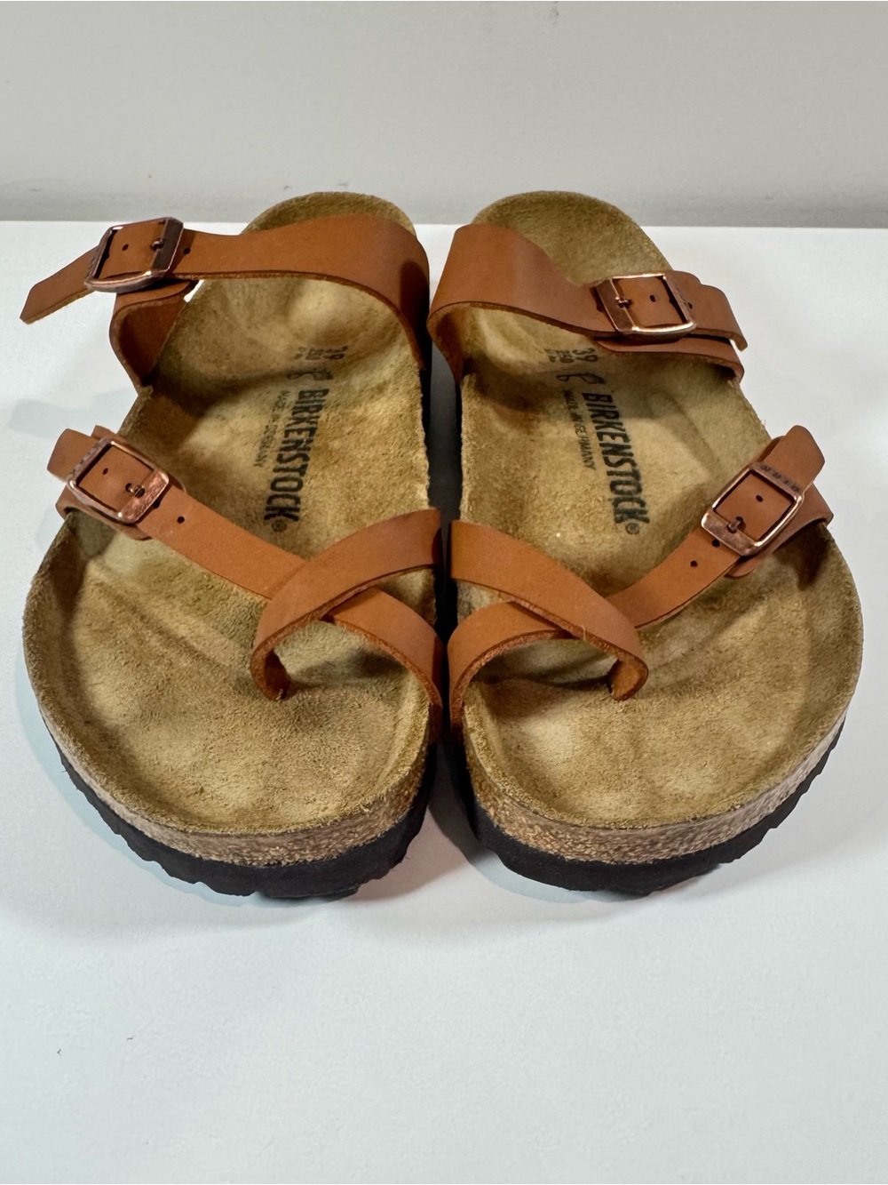 Birkenstock Mayari Soft Footbed Sandals in Mink Tan Color Size 8 Women